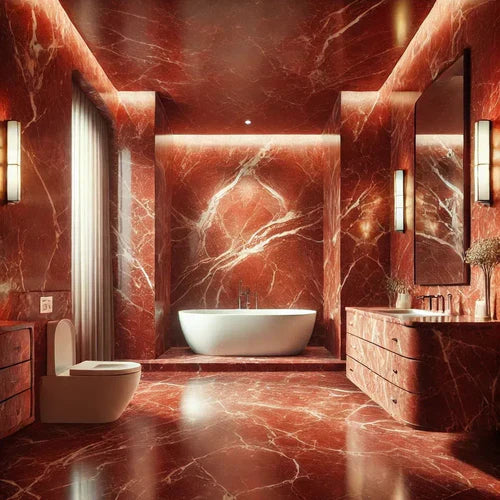 Rojo Alicante Marble: Timeless Elegance in Red Marble Designs and Tiles