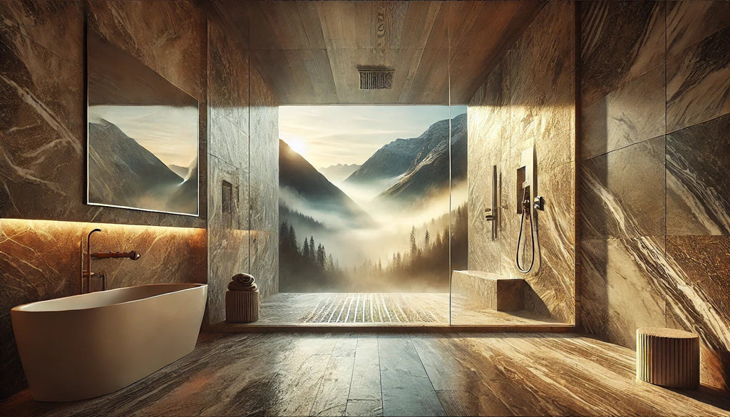 How Does it Feel to Take a Shower with Natural Stone from Deep Within the Mountains?