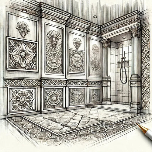 Elegant Tile Border Ideas for Floors, Walls, and Bathrooms