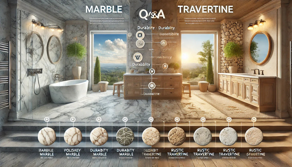 Marble vs. Travertine: Comprehensive Q&A for Informed Choices