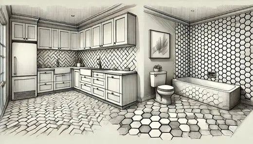 Hexagon and Herringbone Mosaic Tile: The Ultimate Guide for Trendy and Timeless Design