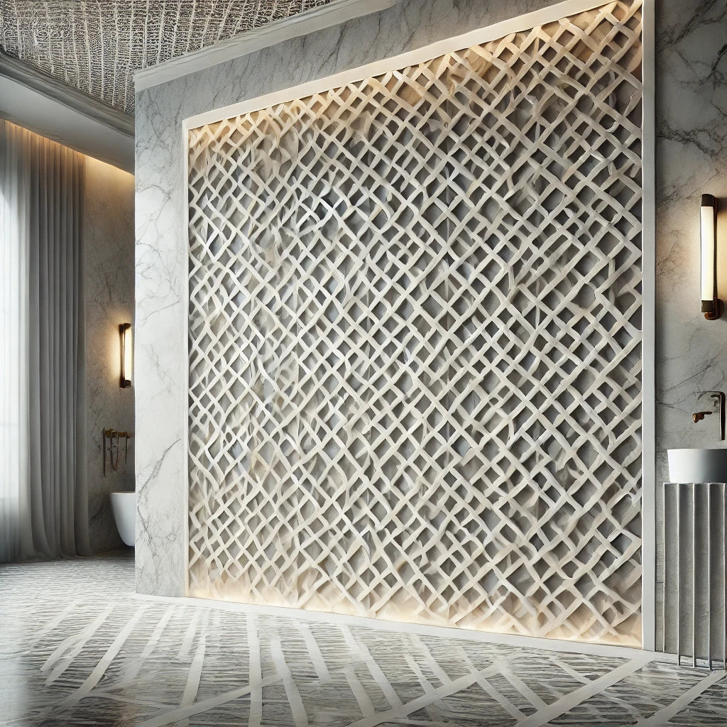 Lattice Mosaic Designs: A Stunning Choice for Walls, Floors, and Borders with Calacatta Gold, Carrara, Thassos, and More