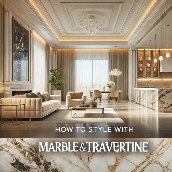 How to Style Your Home with Marble and Travertine: Top Design Trends