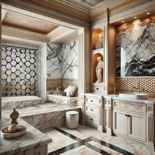 The Elegance of Natural Stone: A Guide to Onyx, Marble, and Travertine Tiles