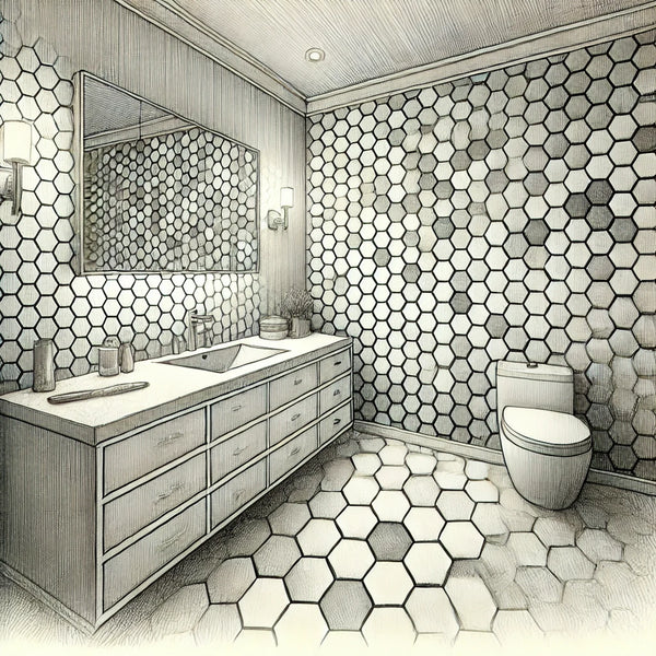 Hexagon Mosaic Tile Spotlight