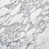 Veined white marble slab from the Arabescato Italian Marble collection.