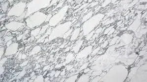 Veined white marble slab from the Arabescato Italian Marble collection.