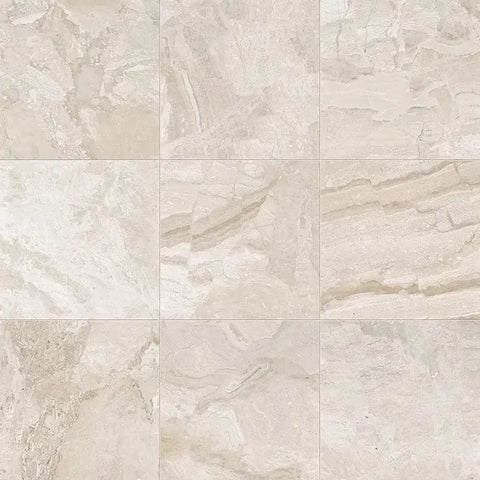 Beige marble tile pattern from the Diano Royal Queen Beige Marble collection.