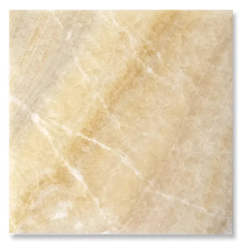 Beige marble tile showcased in the Honey Onyx Marble collection.