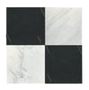 Checkerboard Bardiglio and Nero Marquina 12X12 Set