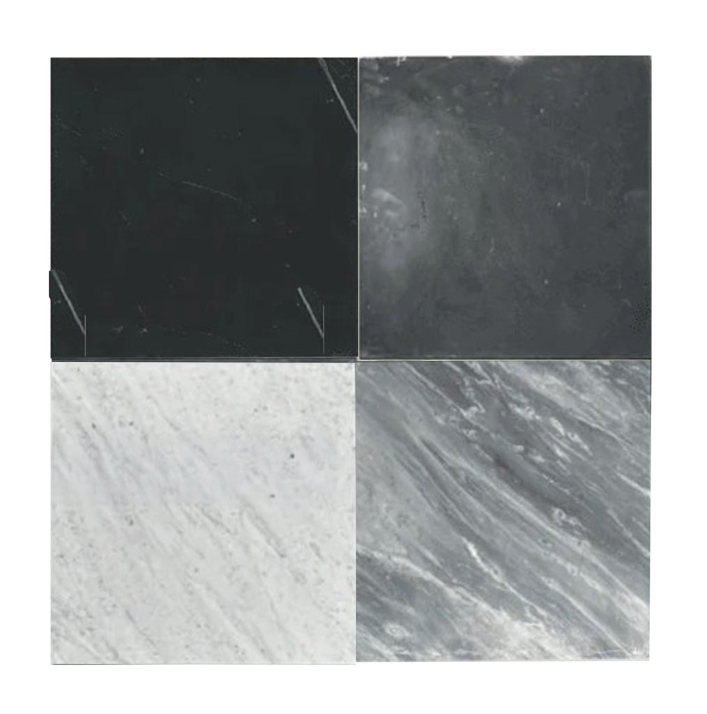 Nero Marquina/Black Marble 18X18 Polished-Honed