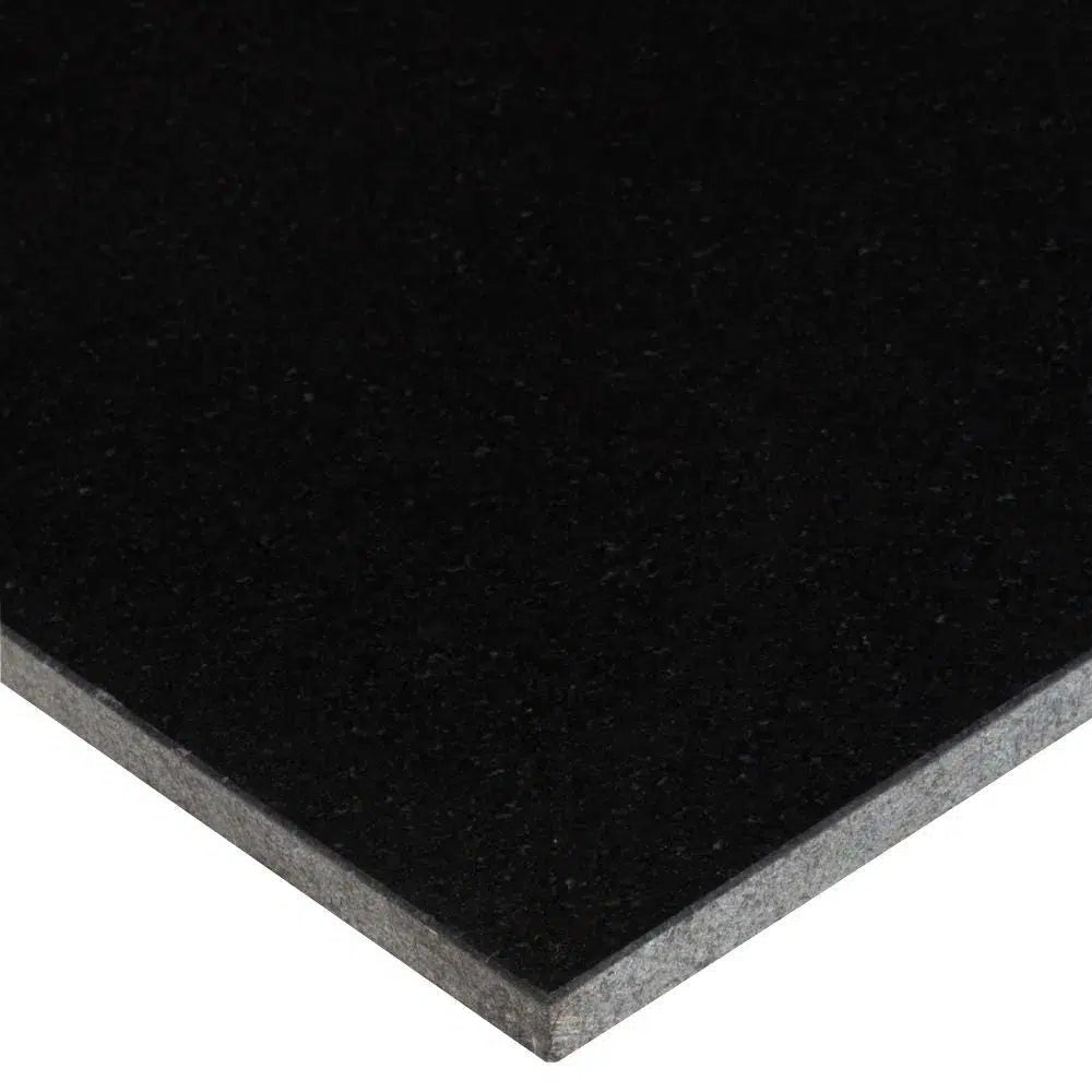 Absolute Black 12X12 Granite Polished - SurfacesGalore