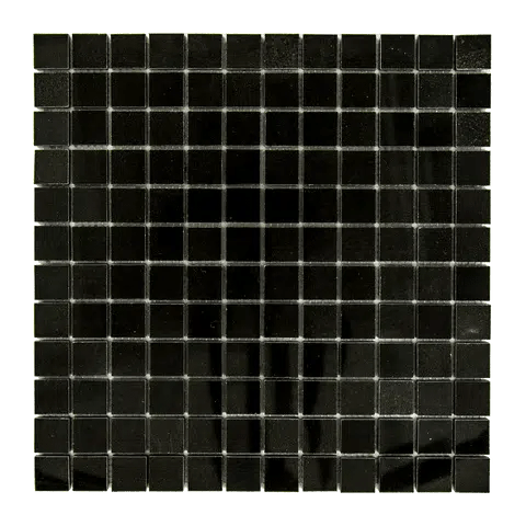 Absolute Black 1X1 Granite Mosaic Polished - SurfacesGalore