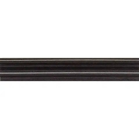 Absolute Black 2X12 OG - 1 (Single - Step Chair Rail Trim) Liner Granite Polished - SurfacesGalore