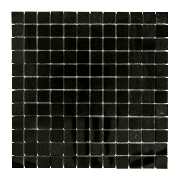 Absolute Black 5/8X5/8 Granite Mosaic Polished - SurfacesGalore