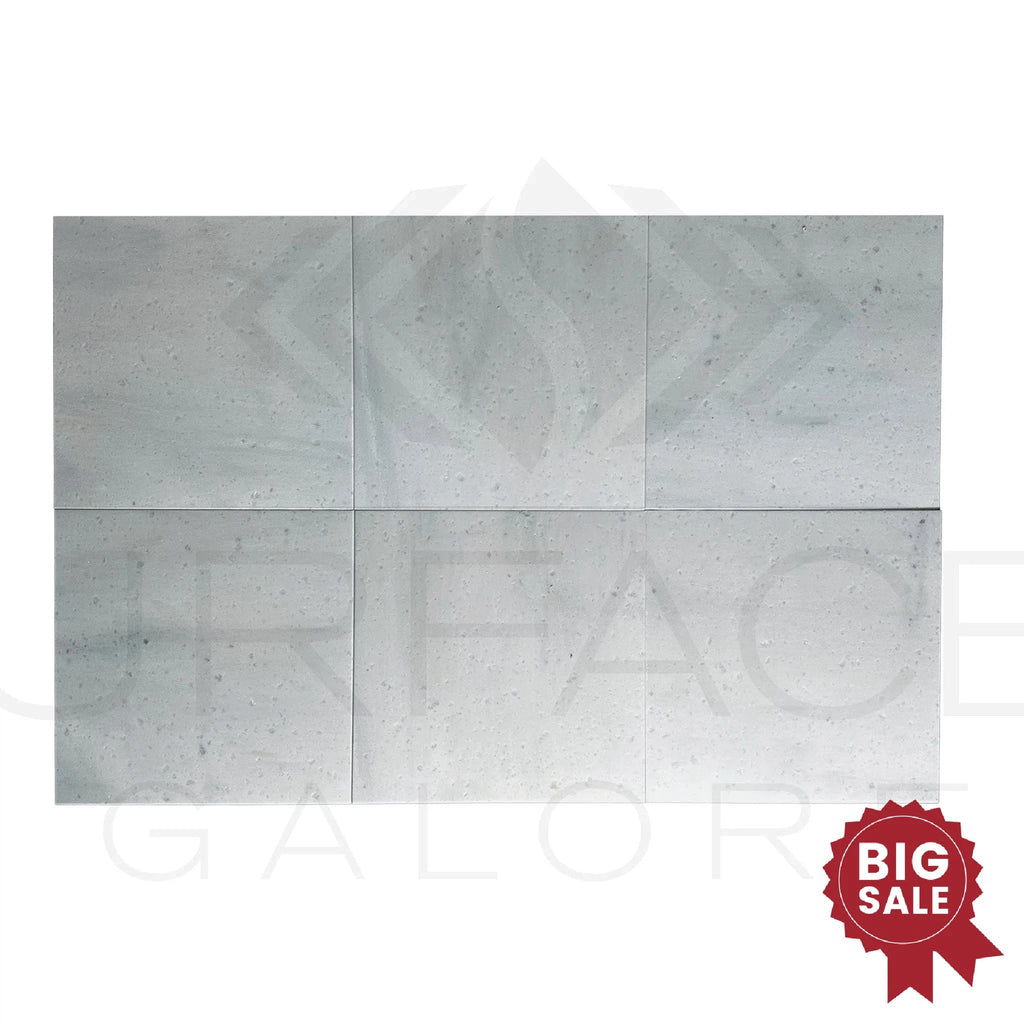 Agean White Marble / Snow White 18X18 Polished Tile 175 Sq.Ft. - Discounted, Marble/Travertine Clearance Sale - SurfacesGalore