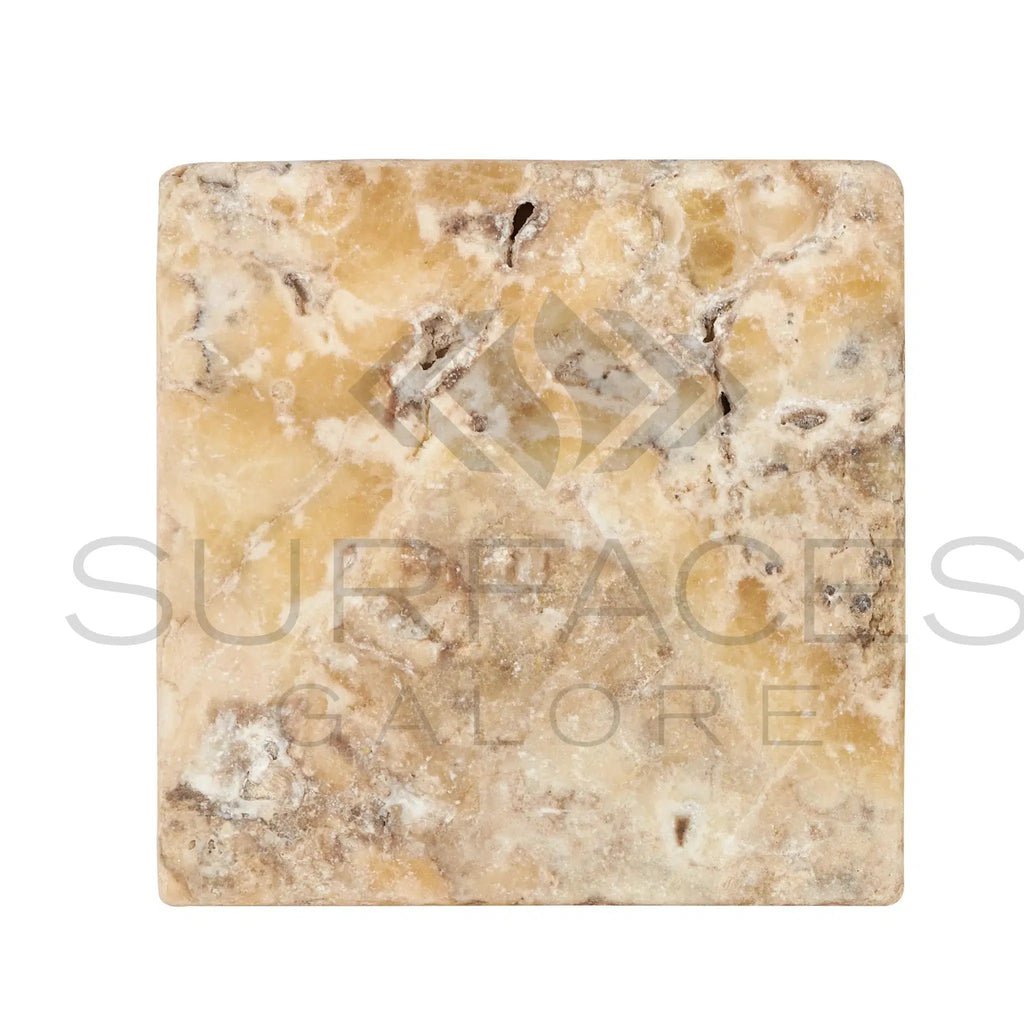 Antico Onyx Travertine 12X12 Antique Hand Tumbled