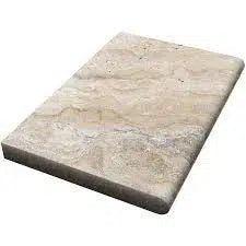 Antico Onyx Travertine 12X24 Pool - Coping 5 cm Tumbled - SurfacesGalore