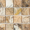 Antico Onyx Travertine 2X2 Mosaic Travertine Tumbled