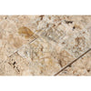 Antico Onyx Travertine 2X4 Brick Mosaic Split - Faced - SurfacesGalore