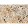 Antico Onyx Travertine 2X4 Brick Mosaic Split-Faced