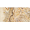 Antico Onyx Travertine 4X4 Tumbled - SurfacesGalore