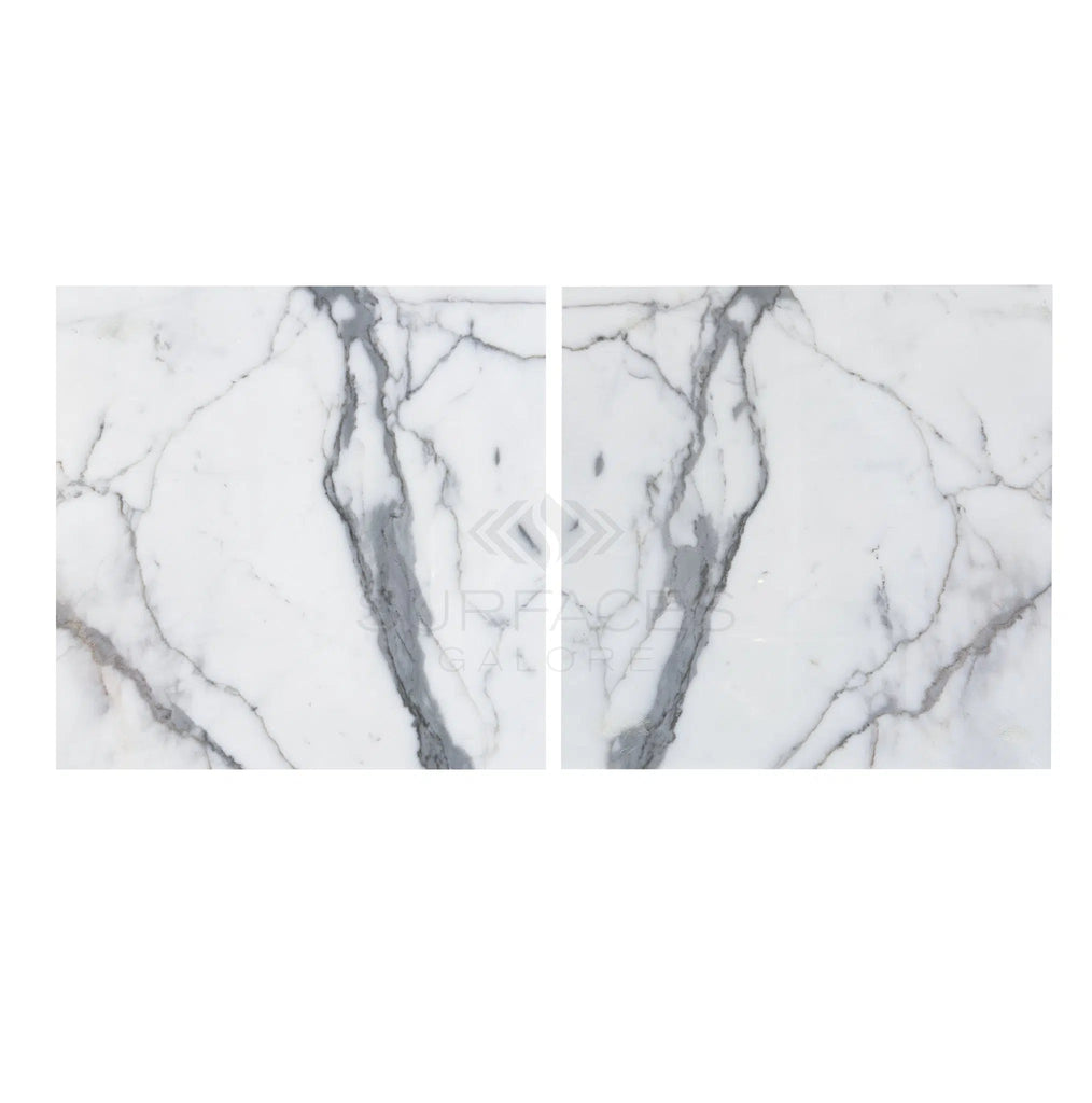 Arabescato18X18 Marble Tile Polished-Honed