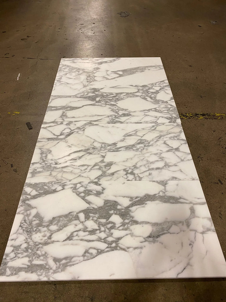 Arabescato18X18 Marble Tile Polished-Honed