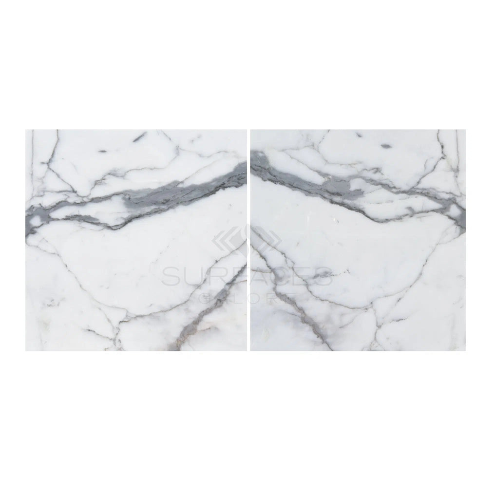 Arabescato18X18 Marble Tile Polished-Honed