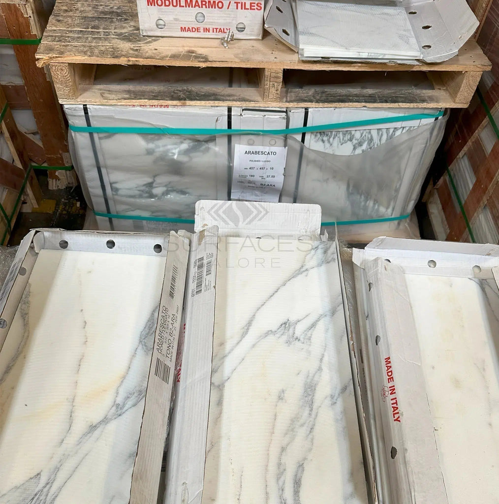 Arabescato24X24 Marble Tile Polished-Honed