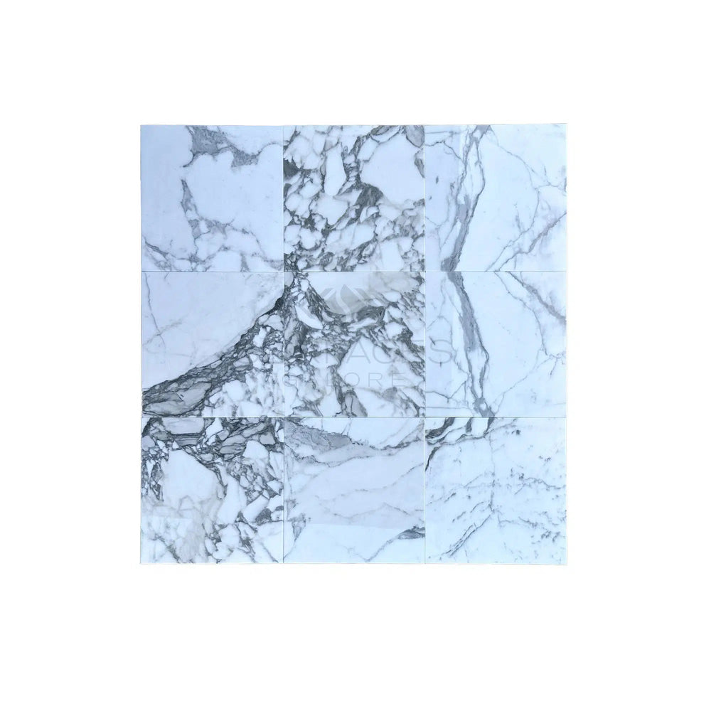 Arabescato24X24 Marble Tile Polished-Honed