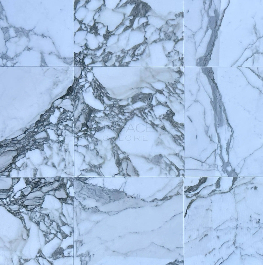 Arabescato (Italian) 12X12 Marble Tile Polished - Honed - SurfacesGalorePolished