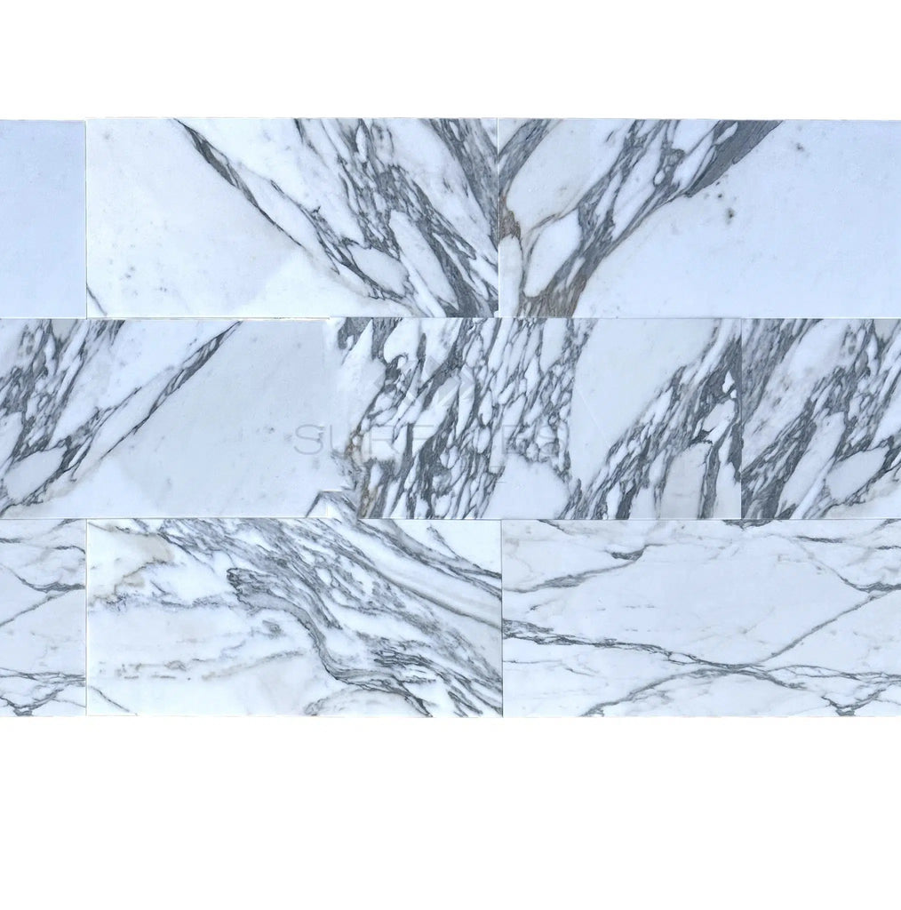 Arabescato (Italian) 12X24 Marble Tile Polished - Honed - SurfacesGalorePolished