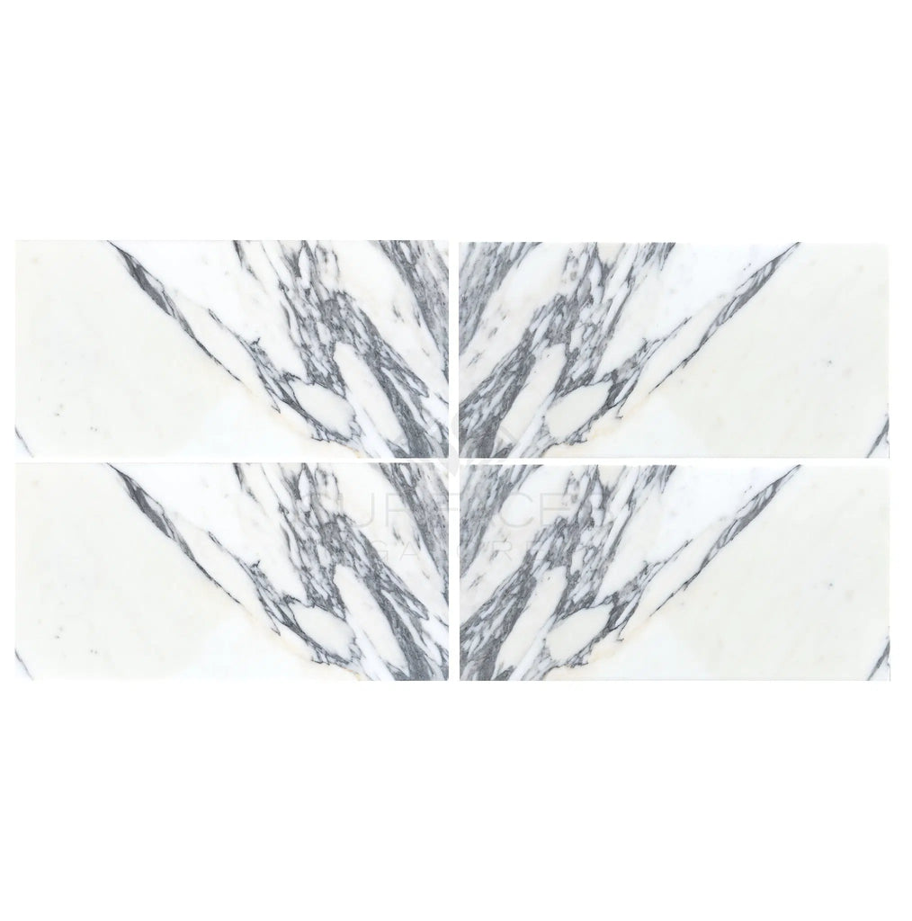 Arabescato (Italian) 12X24 Marble Tile Polished - Honed - SurfacesGalorePolished