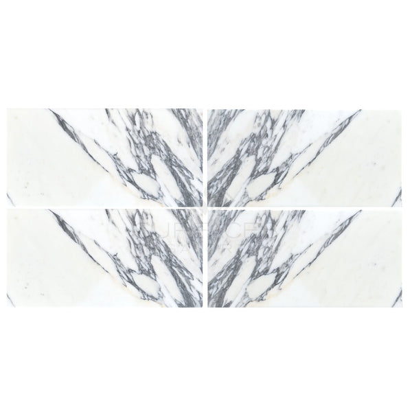 Arabescato (Italian) 12X24 Marble Tile Polished - Honed - SurfacesGalorePolished