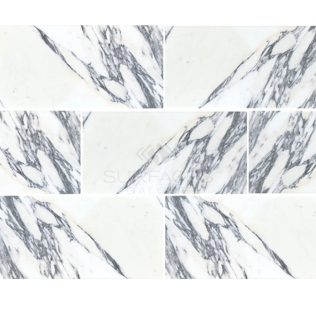 Arabescato (Italian) 12X24 Marble Tile Polished - Honed - SurfacesGalorePolished