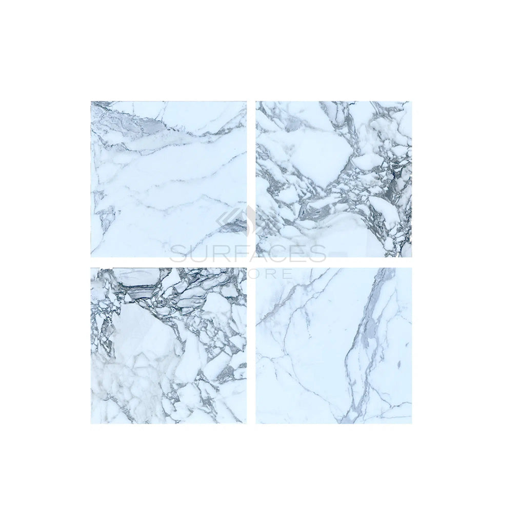 Arabescato (Italian) 18X18 Marble Tile Polished - Honed - SurfacesGalorePolished