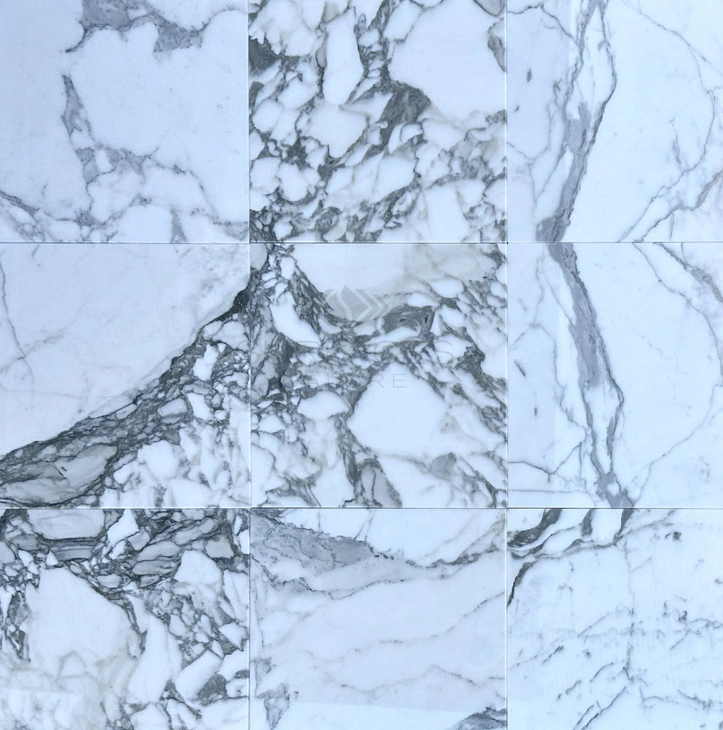 Arabescato (Italian) 24X24 Marble Tile Polished - Honed - SurfacesGalorePolished