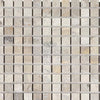 Atlantic Gray Marble 1X1 Mosaic Tumbled - SurfacesGalore