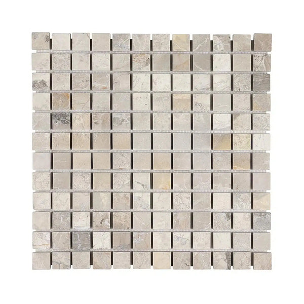 Atlantic Gray Marble 1X1 Mosaic Tumbled