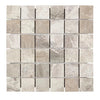 Atlantic Gray Marble 2X2 Mosaic Tumbled - SurfacesGalore