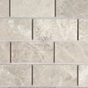 Atlantic Gray Marble 2X4 Mosaic Tumbled - SurfacesGalore