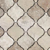 Atlantic Gray Marble 3 inch Lantern Mosaic (Arabesque / Moroccan / Baroque) Polished - Honed - SurfacesGalorePolished