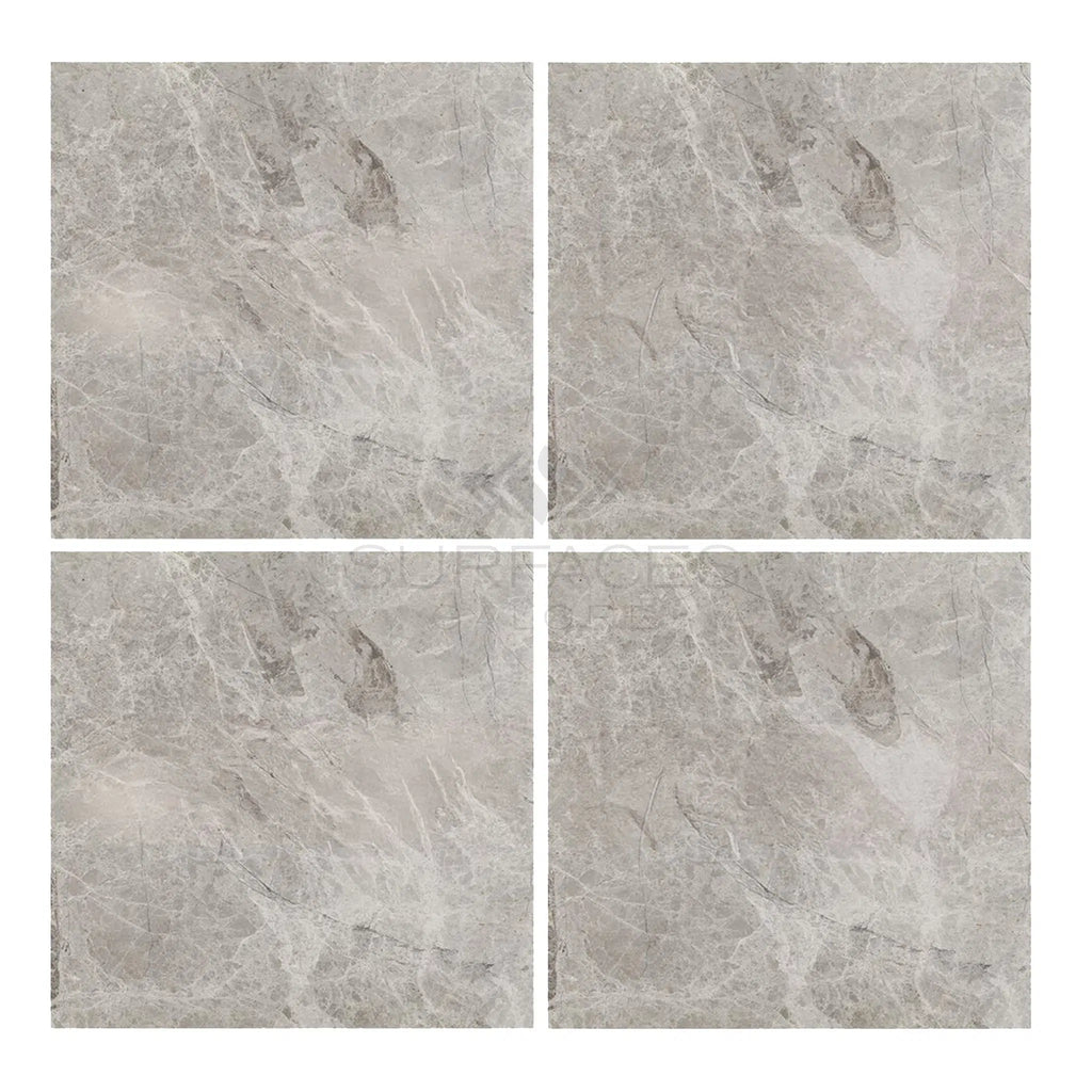 Atlantic Gray Marble 4X4 Polished - Honed - SurfacesGalorePolished