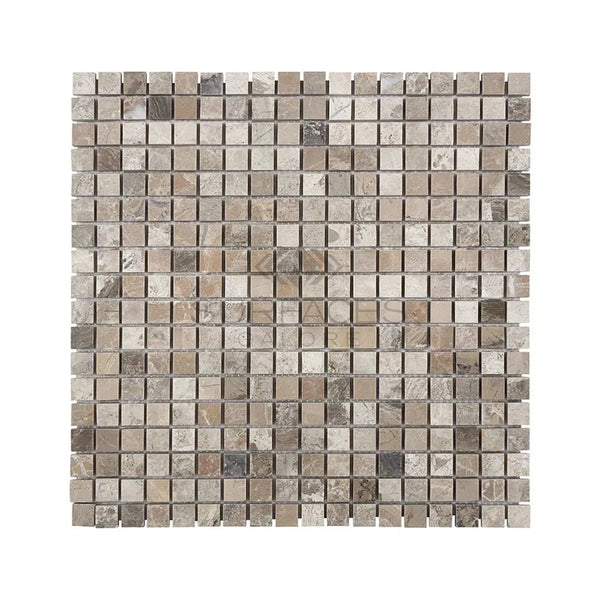 Atlantic Gray Marble 5/8X5/8 Mosaic Tumbled