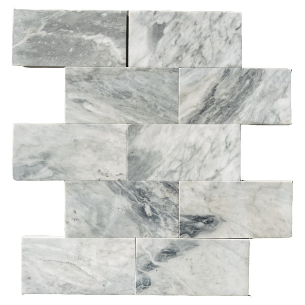 Bardiglio Nuvolato Marble 3X6 Polished or Honed - marble,floor marble,marble floor tile,marble mosaic,marble