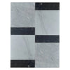 Bardiglio Imperiale 12X12 and Nero Marquina 4X12 Set