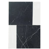 Nero Marquina 12X12 and Bianco Dolomite 4X12 Set