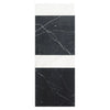 Nero Marquina 12X12 and Carrara White 4X12 Set