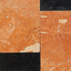 Rojo Alicante 12X12 and Nero Marquina 4X12 Set